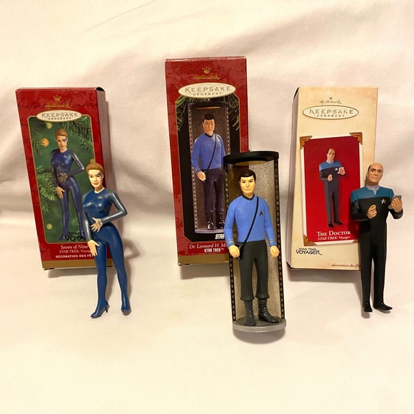 StarTrek Hallmark Keepsake Ornament Figures Lot - Picture 2 of 16